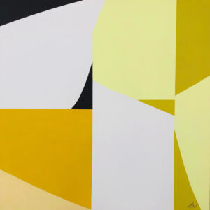 Geoforms Yellow, White and Black