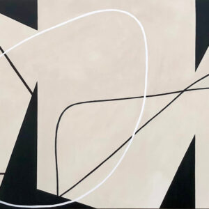 Geometric Composition Black & Beige