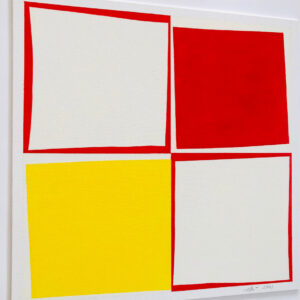 Geometric Composition Yellow & Red