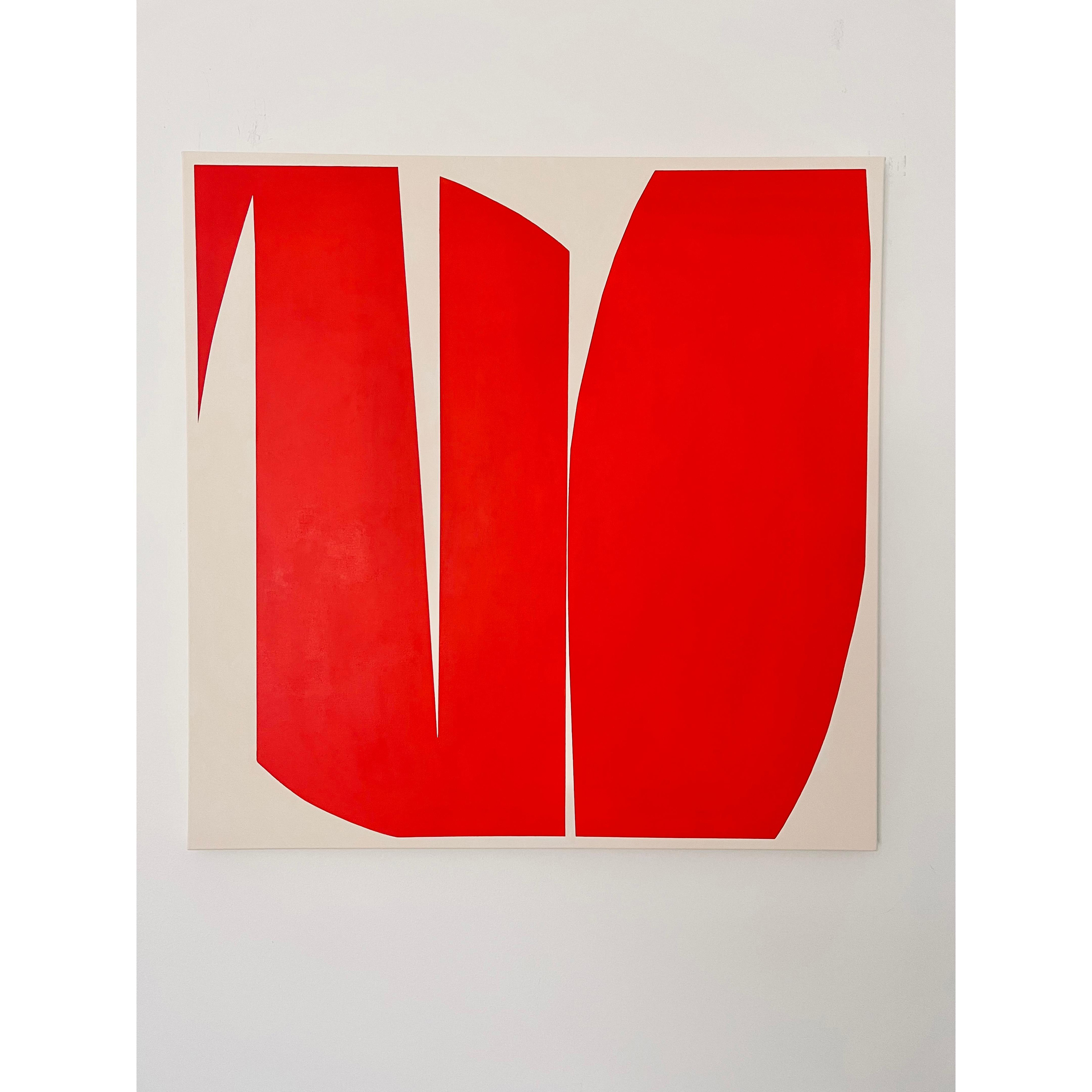 Geoforms Red & Beige - Image 2