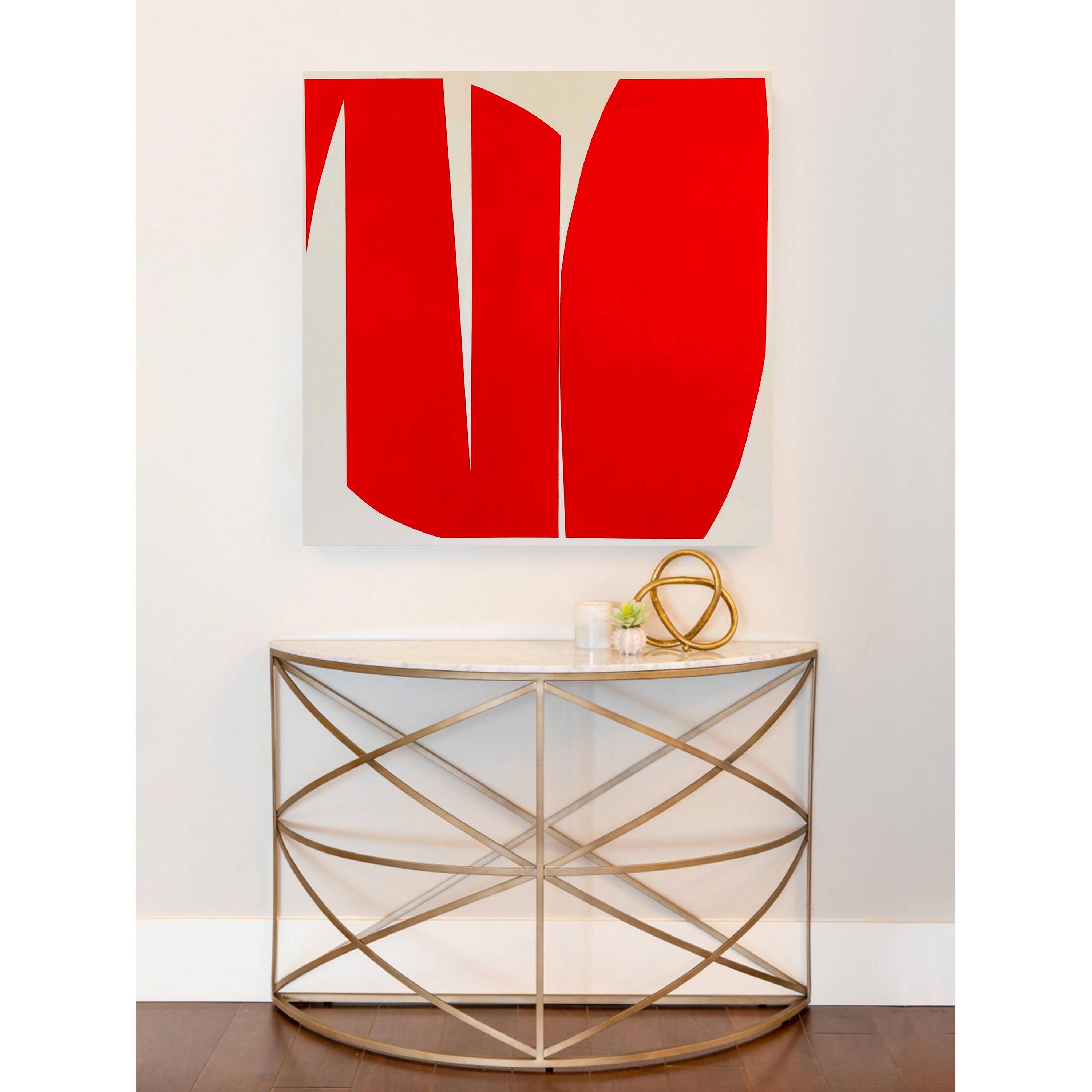 Geoforms Red & Beige - Image 3
