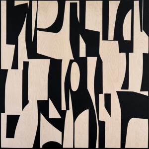 Abstract Beige & Black B52